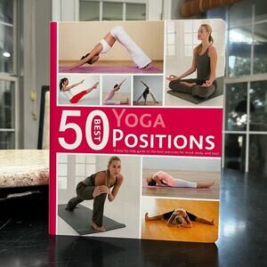 NEW Yoga 50 Best Yoga Positions Large Soft Cover Book Original + Alternative NWT